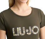 T-shirt donna Liu Jo lichene/animalier ES25LJ07 VA5154 JS003