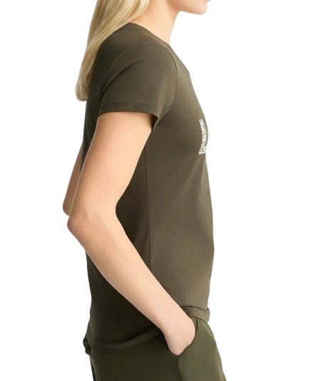 T-shirt donna Liu Jo lichene/animalier ES25LJ07 VA5154 JS003
