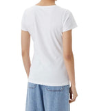 T-shirt donna Liu Jo bianco/jeans ES25LJ10 VA5154 JS003