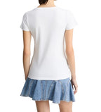 T-shirt donna Liu Jo bianco/animalier ES25LJ21 VA5154 JS003