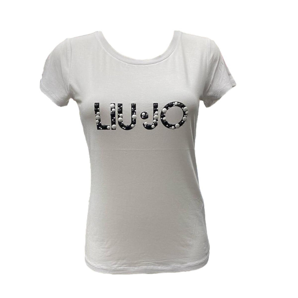 T-shirt donna Liu Jo bianco/pearl ES25LJ24 VA5156 JS360