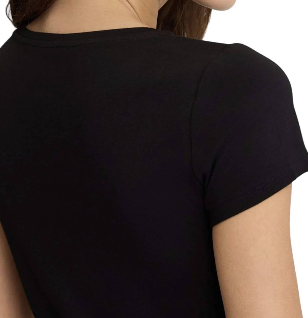 T-shirt donna Liu Jo nero/pearl ES25LJ25 VA5156 JS360