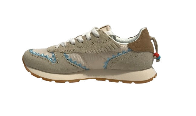 Sneaker Sun68 Girls's Ally ethnic teen bianco panna ZS25SU06 Z35405T