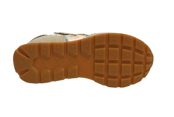 Sneaker Sun68 Girls's Ally ethnic teen bianco panna ZS25SU06 Z35405T