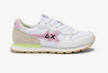 Sneaker Sun68 Girl's big Stargirl sponge logo bianco/rosa ZS25SU11 Z35415T