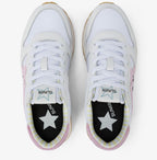 Sneaker Sun68 Girl's big Stargirl sponge logo bianco/rosa ZS25SU11 Z35415T