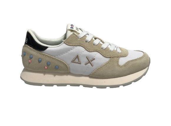 Sneaker Sun68 Girls's Ally studs teen bianco ZS25SU09 Z35406T