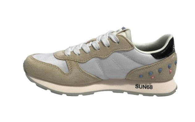 Sneaker Sun68 Girls's Ally studs teen bianco ZS25SU09 Z35406T