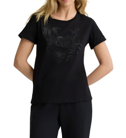 T-shirt donna Liu Jo nero ES25LJ43 TA5180 JS923