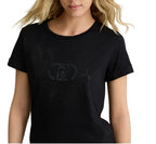 T-shirt donna Liu Jo nero ES25LJ43 TA5180 JS923