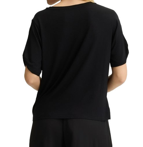 T-shirt donna Liu Jo nero ES25LJ51 VA5155 JS360 N9278