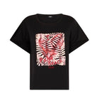 T-shirt donna Liu Jo nero/palm ES25LJ54 VA5155 JS360 M9201