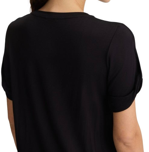 T-shirt donna Liu Jo nero/palm ES25LJ54 VA5155 JS360 M9201