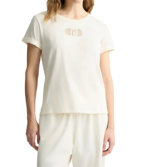 T-shirt donna Liu Jo bianco ES25LJ58 TA5180 JS923 M9248
