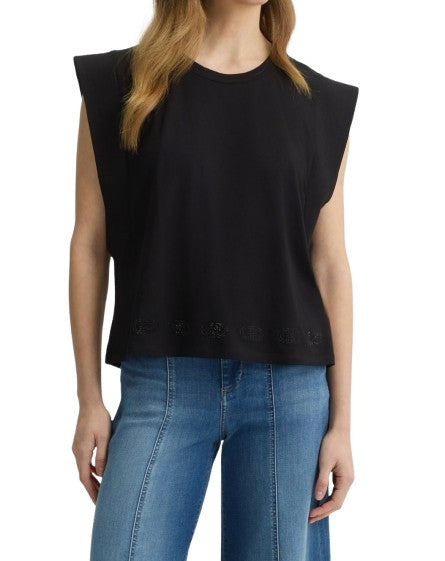 Top donna Liu Jo nero ES25LJ59 TA5272 J6308 22222