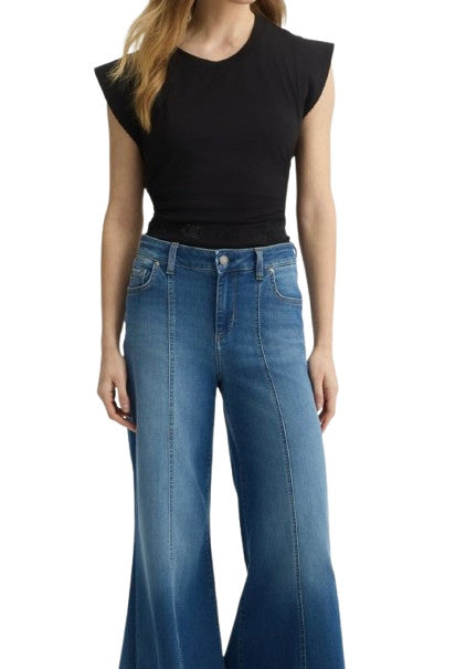 Top donna Liu Jo nero ES25LJ59 TA5272 J6308 22222