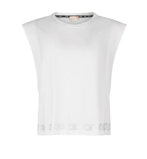 Top donna Liu Jo white ES25LJ60 TA5272 J6308 10105