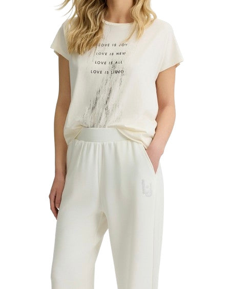 T-shirt donna Liu Jo white ES25LJ71 TA5268 JS005 M9183