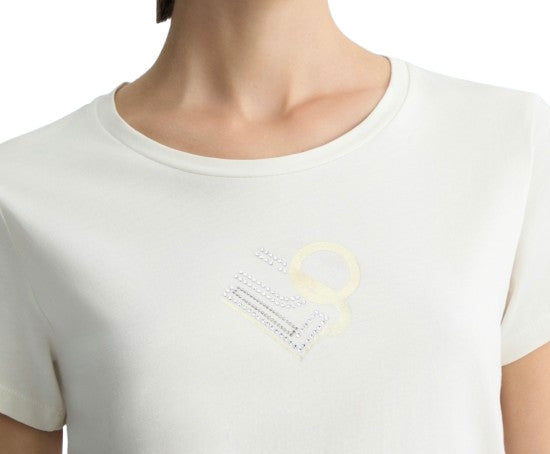T-shirt donna Liu Jo white ES25LJ74 TA5170 JS923 M9282