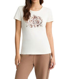 T-shirt donna Liu Jo white milk/ macula ES25LJ84 TA5173 JS003 M9514
