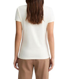 T-shirt donna Liu Jo white milk/ macula ES25LJ84 TA5173 JS003 M9514