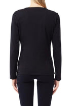 T-shirt donna Liu Jo manica lunga nero E26LJ39 TF5164 JS923 S9917