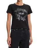 T-shirt donna Liu Jo Better nero E26LJ41 TF5162 JS923 M9744