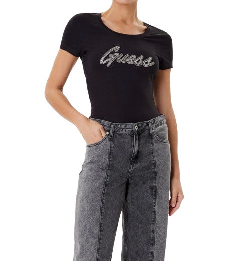 T-shirt donna Guess jet black E26GU30 W5YI16J1314 JBLK