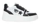 Scarpe donna sneaker Chiara Ferragni School white/ black D24CF03 CF3217 034