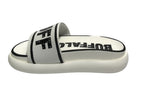 Slipper donna Buffalo rey bianco ecopelle vegan DS22BF03 BN16110571