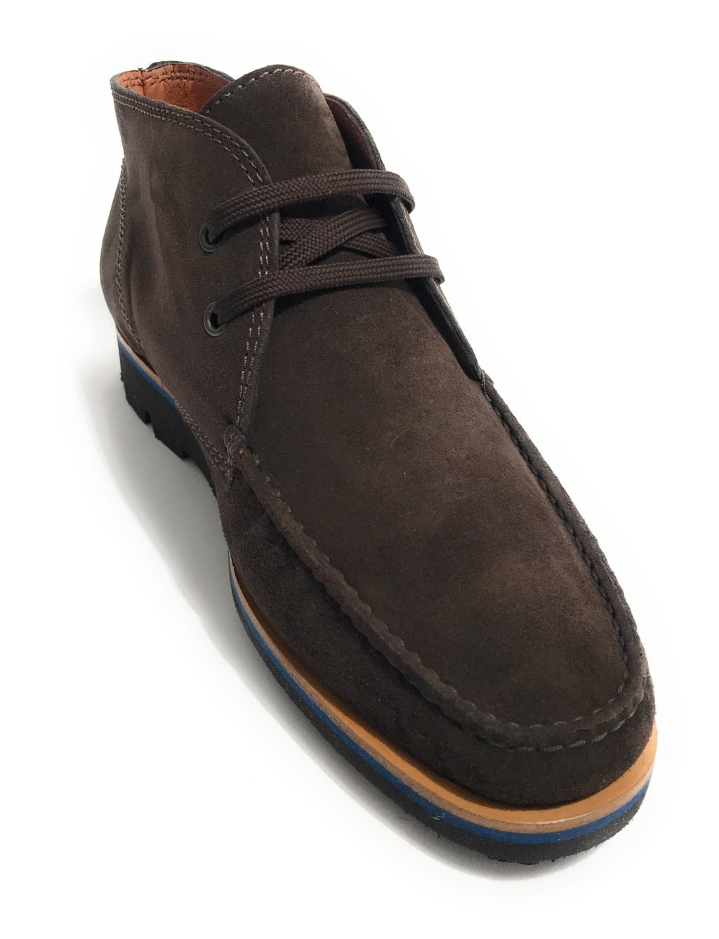 SCARPE UOMO ELITE POLACCHINO IN PELLE SCAMOSCIATA COLOR TESTA DI MORO  U18EL01