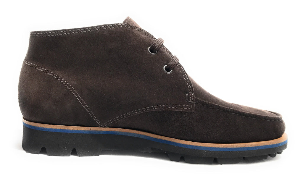 SCARPE UOMO ELITE POLACCHINO IN PELLE SCAMOSCIATA COLOR TESTA DI MORO  U18EL01