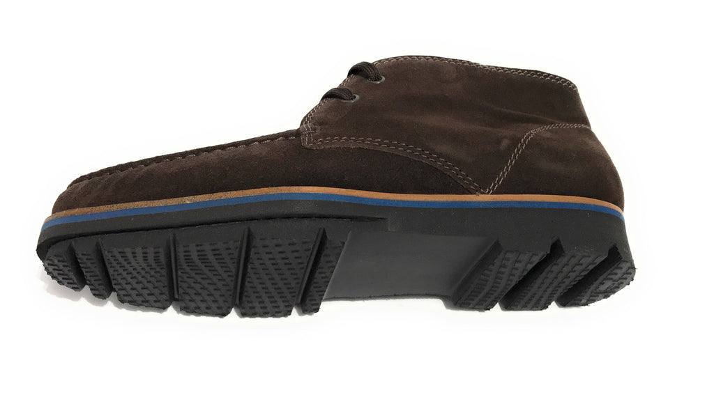 SCARPE UOMO ELITE POLACCHINO IN PELLE SCAMOSCIATA COLOR TESTA DI MORO  U18EL01