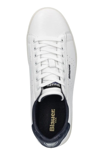 Sneaker uomo Blauer Grant white/ navy US25BU08 S5GRANT01/LEA