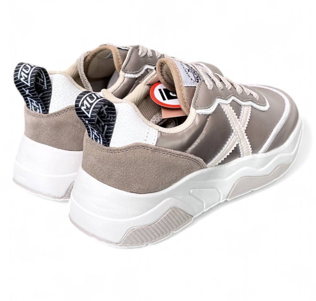 Scarpe donna Munich sneaker Wave 167 in pelle/ tessuto gold D25MU11 8770167