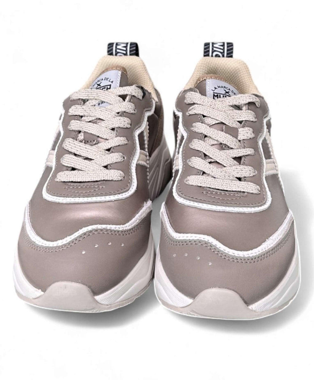 Scarpe donna Munich sneaker Wave 167 in pelle/ tessuto gold D25MU11 8770167