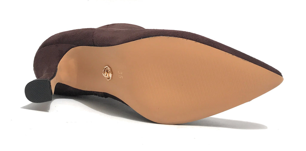 Scarpe donna Gold&gold stivaletto tc 70 ecopelle scamosciata caffè D26GG14 GD841