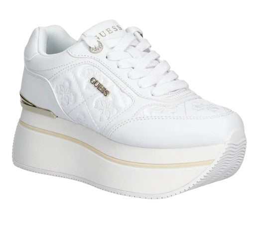 Sneaker donna Guess Camrio 4G platform white multilogo D26GU01 FLTCM9FAL12