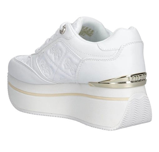 Sneaker donna Guess Camrio 4G platform white multilogo D26GU01 FLTCM9FAL12