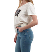 T-shirt donna Liu Jo white milk ES26LJ15 TA6057 JS923 P9187