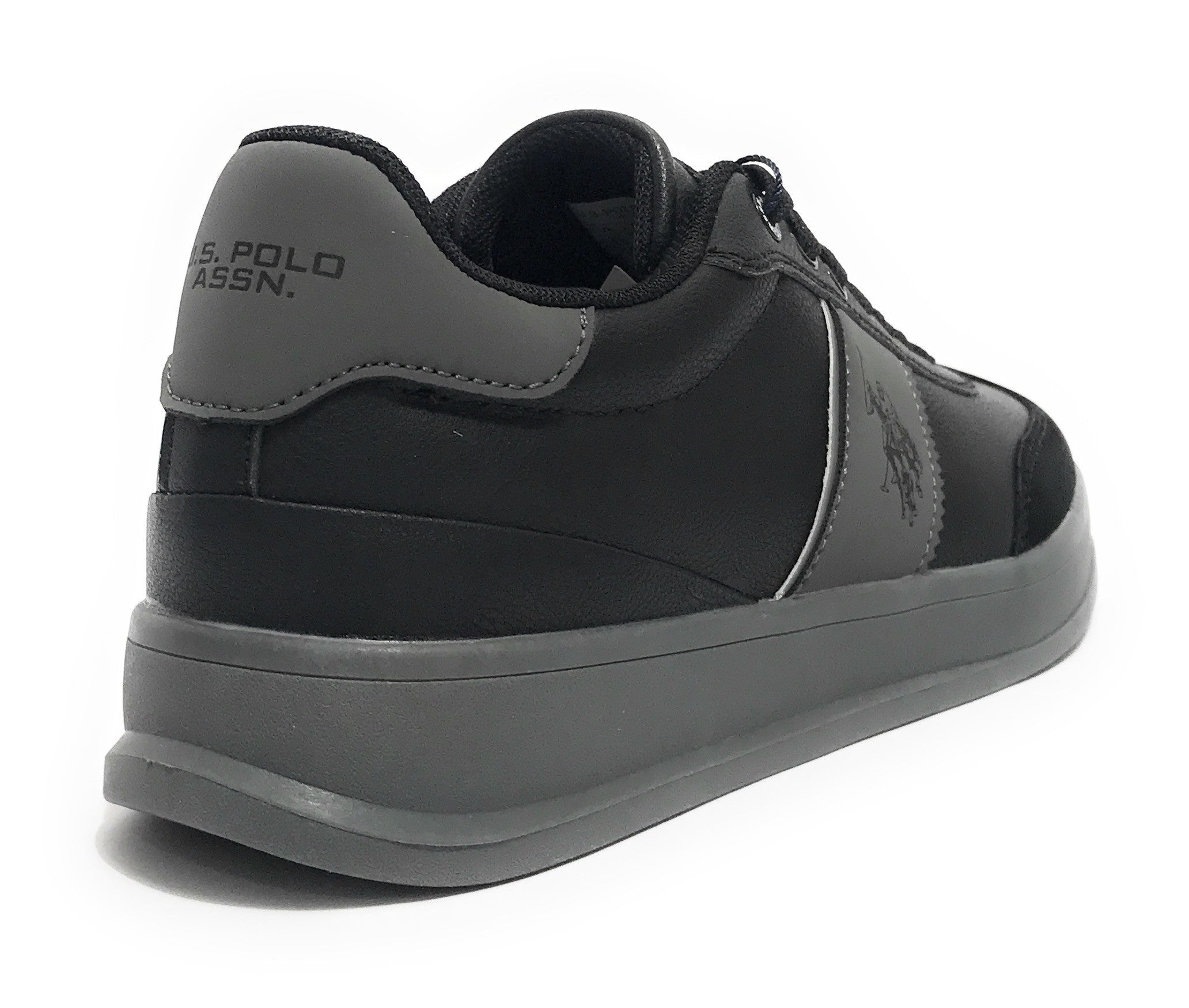 Sneaker U.S. POLO Campy004 pelle black/grey U26UP02