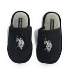 Slipper donna US Polo pantofola Gretty001 in tessuto nero D26UP05