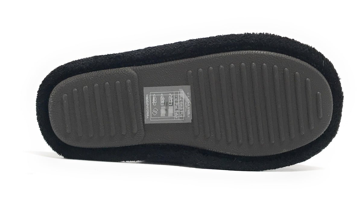 Slipper donna US Polo pantofola Gretty001 in tessuto nero D26UP05