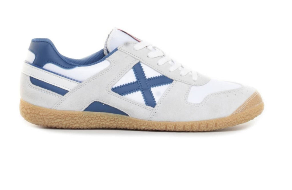 Sneaker Uomo Munich Goal bianco/ blu US25MU04 1617