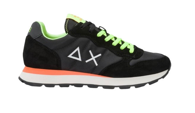 Sneaker running Sun68 Tom Fluo nero US25SU02 Z35102