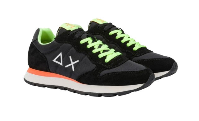 Sneaker running Sun68 Tom Fluo nero US25SU02 Z35102
