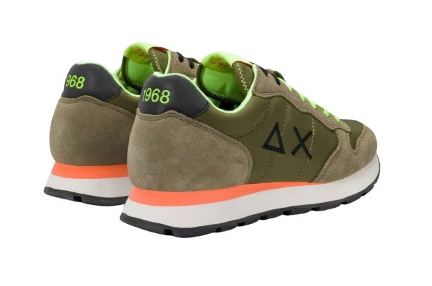 Sneaker running Sun68 Tom Fluo militare US25SU03 Z35102