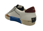 Sneaker Crime London Distressed in pelle white/ black U25CR03 15003AA7.10
