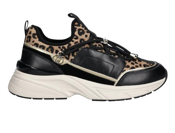 Sneaker donna Liu-Jo LJ01 02 black/ animalier D26LJ18 BF5019 PX791 S1068