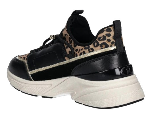 Sneaker donna Liu-Jo LJ01 02 black/ animalier D26LJ18 BF5019 PX791 S1068
